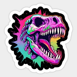 t rex fossil Sticker